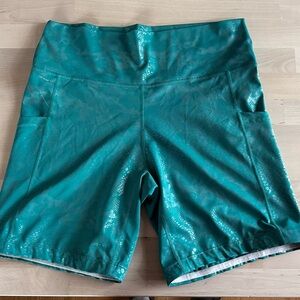 Constantly Varied Gear (CVG) Shorts | Glisten Here - Jade | Size L | 7” inseam